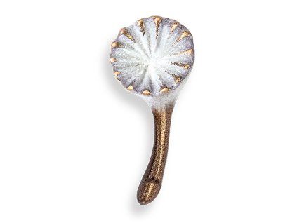 Bronzová ozdoba Pusteblume na náhrobek, 3,5×1,5 cm