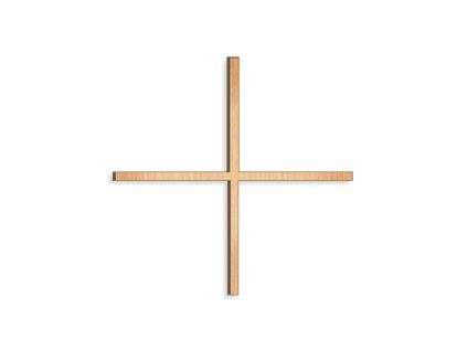 Gleichschenkliges Kreuz für Grabstein, 8–30 cm, Bronze oder Edelstahl