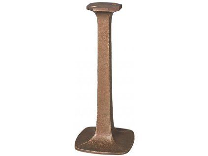 Podstavec na svěcenici na hrob, bronz, 21×9×9 cm