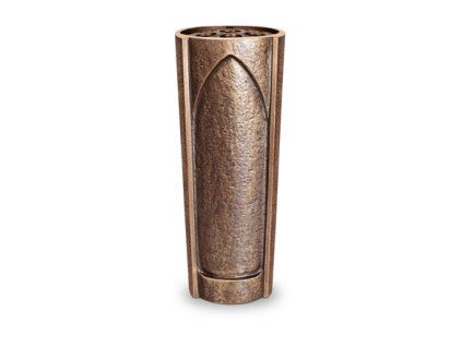Bronzevase für Grabstein, Höhe 18 cm oder 25 cm