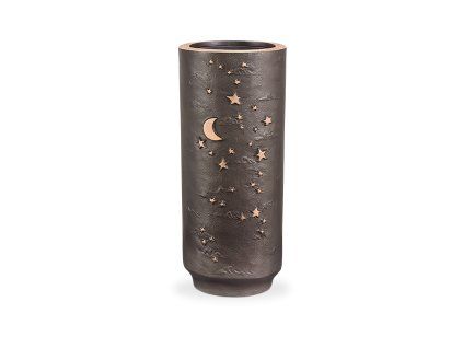 Bronzevase für Grabstein, Höhe 19 cm