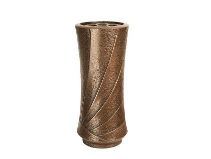 Bronzevase für Grabstein, Höhe 25 cm