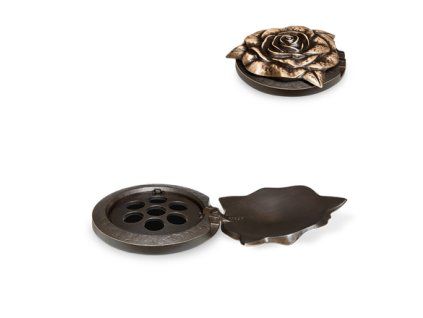 Bronzener Vasenring für Grabstein, Ø 12 cm