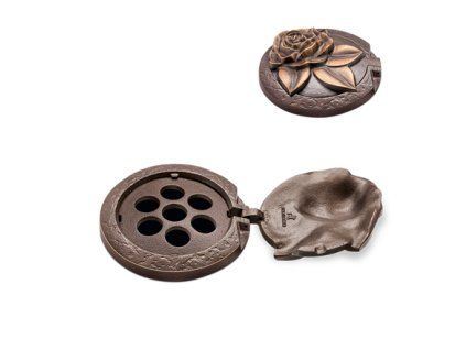 Bronzener Vasenring für Grabstein, Ø 12 cm