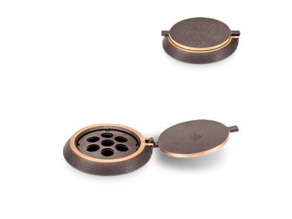 Bronzener Vasenring für Grabstein, Ø 13 cm