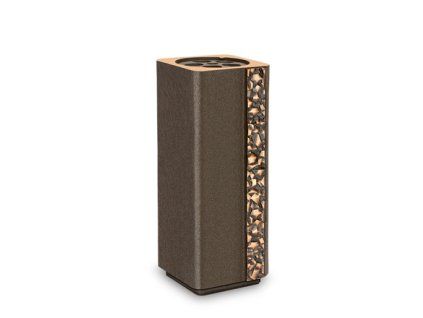 Bronzevase für Grabstein, 18×8×8 cm oder 24×9×9 cm