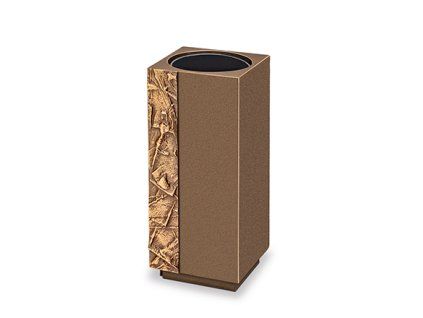 Grabvase aus Bronze, 18×8×8 cm oder 23×9×9 cm