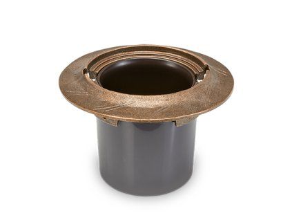 Bronzový květináč na náhrobek, průměr 22 cm