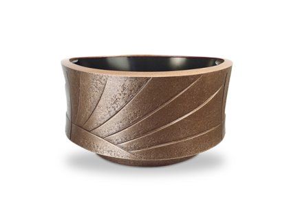 Náhrobní mísa z bronzu, výška 17 cm, průměr 31 cm