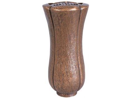 Bronzevase für Grabstein, Höhe 26 cm