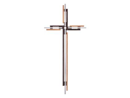 Náhrobní kříž aufliegend, bronz, 15–61 cm