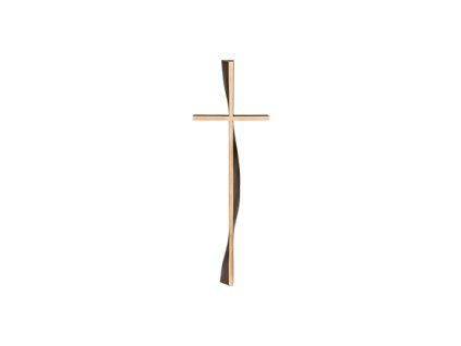 Grabkreuz freistehend aus Bronze, 50×16 cm oder 70×22 cm