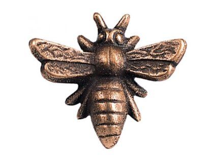 Bronzová včela na náhrobek, 3×3 cm