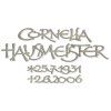 Náhrobní nápis Cornelia z bronzu, 6–9 mm