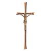 Náhrobní kříž Kontura s Kristem, bronz, 35–50 cm