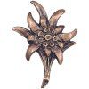 Bronzový Edelweiß na náhrobek, 7×5 cm