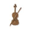 Bronzerne Violine für Grabstein, 10×5,5 cm oder 15×8 cm