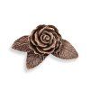 Bronzerose für Kindergräber, 4×6 cm