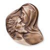 Bronzová Pieta na náhrobek, 8×8 cm