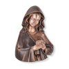 Bronzová Madonna na náhrobek, 14×10 cm