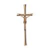 Náhrobní kříž Kontura s Kristem, bronz, 35–50 cm