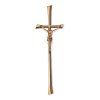 Náhrobní kříž Kontura s Kristem, bronz, 35–50 cm