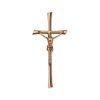 Náhrobní kříž Kontura s Kristem, bronz, 35–50 cm