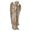 Bronzeengel für Grabstein, 35×15×10 cm