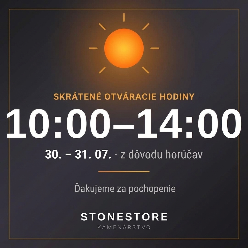 Dnes a zítra máme skrátené otvaracie hodiny