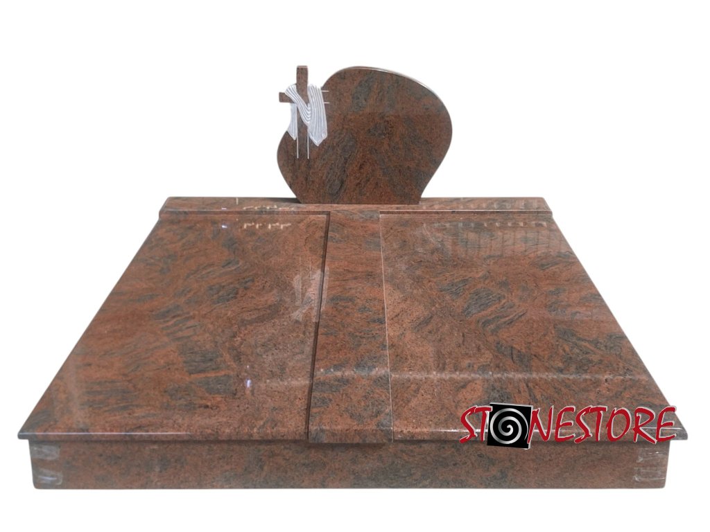 Doppelgrab Granit Multicolor Red