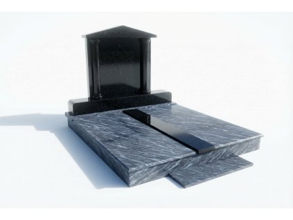 Dvojhrob Silk Blue Nero