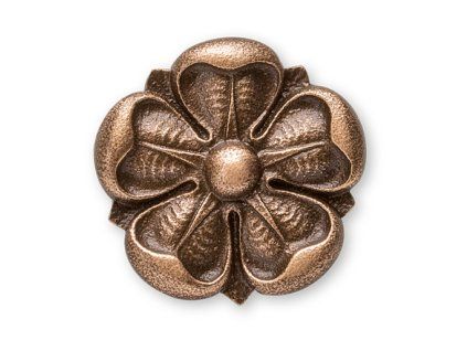 Bronzová ružica na náhrobok, Ø 3–5 cm