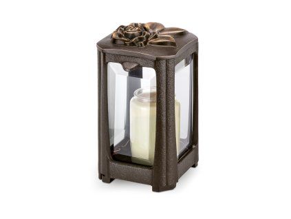 Náhrobný lampáš z bronzu, 18–25 cm