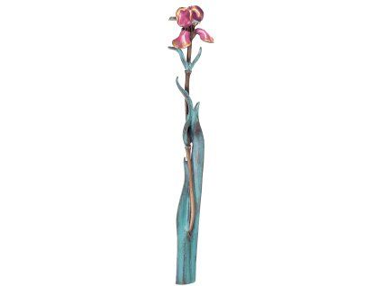 Bronzová Kosatec na náhrobok, 32 cm