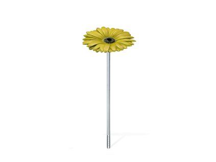 Bronzová gerbera na náhrobok, Ø 6–8 cm