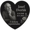 epitafní deska tvar srdce