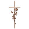 Náhrobný kríž Karund s ružou, bronz, 40–60 cm