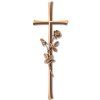 Náhrobný kríž Kontura s ružou, bronz, 30–60 cm