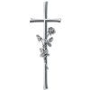 Náhrobný kríž Kontura s ružou, bronz, 30–60 cm