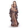 Bronzová socha Madona s dieťaťom na náhrobok, 20–62 cm