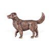 Bronzový Golden Retriever na náhrobok, 7×11 cm
