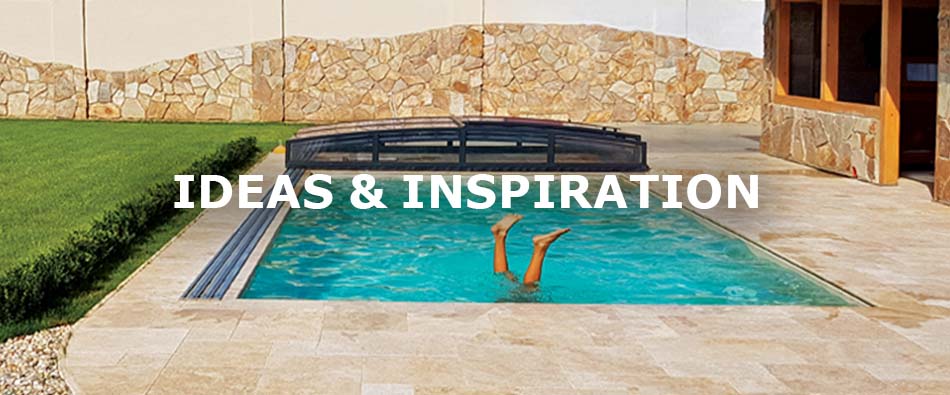 Inspiration gallery with natural stone applications for homes, gardens and pools – explore design ideas with cladding, tiles and pavers.