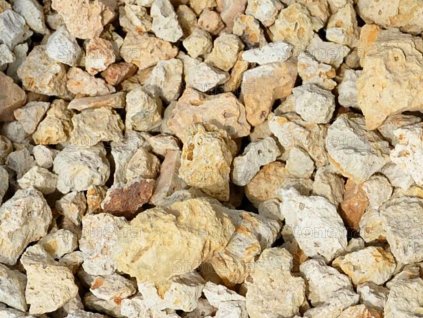 Warm yellow tuff gravel for landscaping, paths, borders and decorative accents.