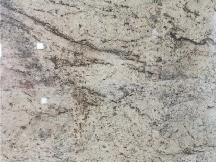 Polished Granite Imperial White natural stone wall, luxury granite cladding with natural patterns