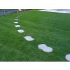 Rectangular sandstone stepping stone to form natural garden paths across lawns and gravel — Sandstone Grey.