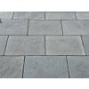Paving slabs Limestone Azuro for patios, close-up of the 60×40 pattern on an outdoor terrace.