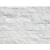 Ledgestone stone Marble Crystal White split face detail shows fine marble structure and subtle surface variation.