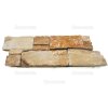 Stacked stone panels Slate Castor show detailed structure with layered brown and sandy slate tones.