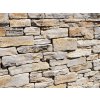 Stone facade Limestone Nadri rock face detail displays layered rough-cut limestone with warm natural color variations.