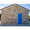 Rustic stone wall made of natural stone Limestone Nadri rock face - Mediterranean architecture